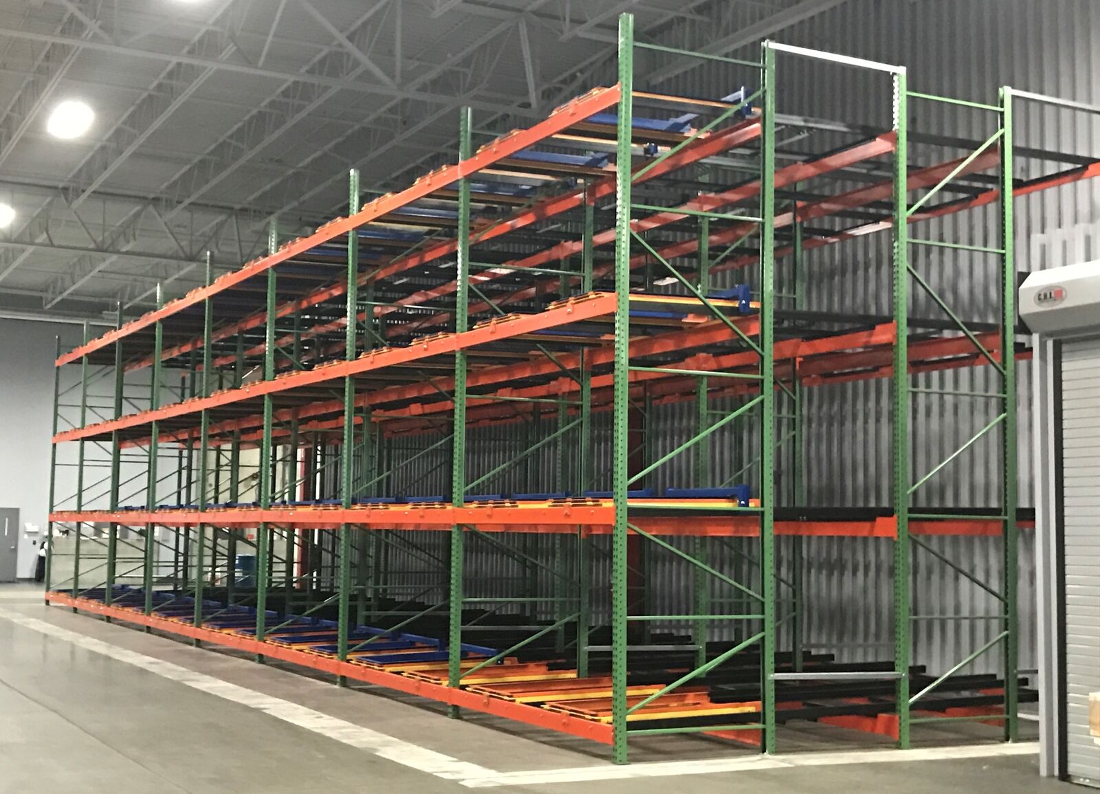 Pushback Rack warehouse storage