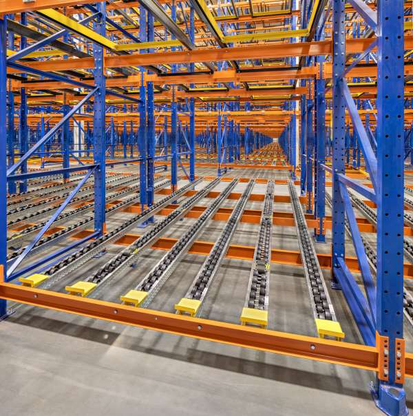 Pallet Flow Rack for Clovis warehouses